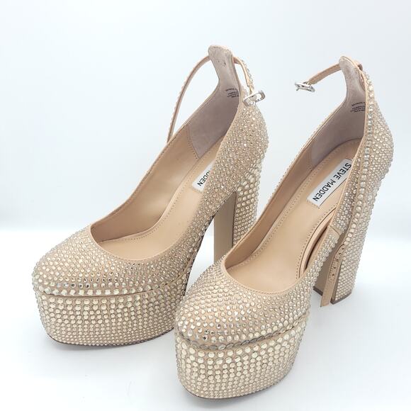 Steve Madden Skyrise-R Pumps beige women's size 8 - Picture 4 of 9
